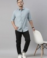 Shop Men's Blue Slim Fit Shirt