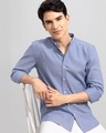 Shop Men's Blue Slim Fit Shirt-Full