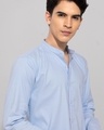 Shop Men's Blue Slim Fit Shirt