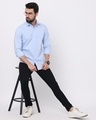 Shop Men's Blue Slim Fit Shirt