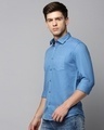 Shop Men's Blue Slim Fit Shirt-Design