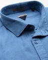 Shop Men's Blue Slim Fit Shirt