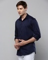 Shop Men's Blue Slim Fit Shirt-Design