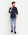 Shop Men's Blue Slim Fit Shirt-Full