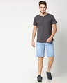 Shop Men's Blue Slim Fit Shorts