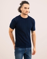 Shop Men's Blue Slim Fit T-shirt-Full