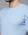 Shop Men's Blue Slim Fit T-shirt