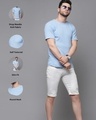 Shop Men's Blue Slim Fit T-shirt