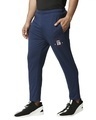 Shop Men's Blue Slim Fit Track Pants-Front