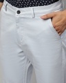 Shop Men's Blue Slim Fit Trousers-Full