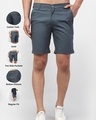 Shop Men's Blue Solid Shorts