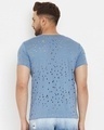Shop Men's Blue Solid Slim Fit T-shirt