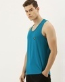 Shop Men's Blue Slim Fit Vest-Design