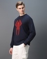 Shop Men's Blue Spider Graphic Printed Oversized T-shirt-Design