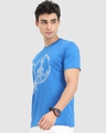 Shop Men's Blue Spider Man Graphic Printed T-shirt-Full