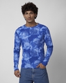 Shop Men's Blue Spider Web Printed T-shirt-Design