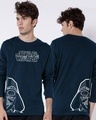 Shop Men's Blue Star Wars T-shirt-Front