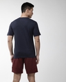 Shop Men's Blue Stop Saying Typography Slim Fit T-shirt-Design