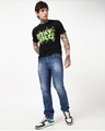 Shop Men's Blue Slim Straight Fit Mid-Rise Stretchable Jeans-Full