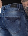 Shop Men's Blue Slim Straight Fit Mid-Rise Stretchable Jeans