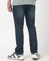 Shop Men's Blue Washed Slim Straight Fit Stretchable Jeans-Design