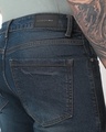 Shop Men's Blue Washed Slim Straight Fit Stretchable Jeans