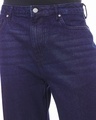 Shop Men's Indigo Blue Straight Fit Distressed Jeans