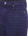 Shop Men's Indigo Blue Straight Fit Distressed Jeans