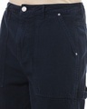 Shop Men's Navy Blue Straight Fit Cargo Carpenter Jeans