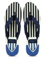 Shop Men's Blue Striped Flip Flops-Full