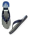 Shop Men's Blue Striped Flip Flops