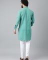Shop Men's Blue Striped Kurta