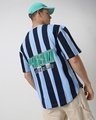 Shop Men's Blue Striped Oversized Shirt-Design