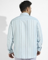 Shop Men's Blue Striped Plus Size Shirt-Design