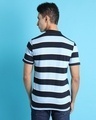 Shop Men's Blue Striped Polo T-shirt-Design
