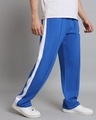 Shop Men's Blue Striped Relaxed Fit Track Pants-Design