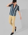 Shop Men's Blue Striped Shirt-Full