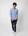 Shop Men's Blue Striped Shirt-Full