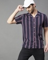 Shop Men's Blue Striped Slim Fit Shirt