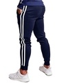 Shop Men's Blue Striped Slim Fit Joggers-Design