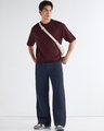 Shop Men's Blue Super Baggy Fit Mid-Rise Jeans-Full