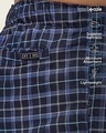 Shop Pack of 2 Men's Blue Super Combed Checkered Pyjamas