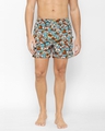 Shop Pack of 2 Men's Blue Super Combed Printed Boxers-Full
