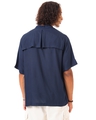 Shop Men's Blue Super Loose Fit Shirt-Design