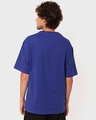 Shop Men's Blue Super Loose Fit T-shirt-Design