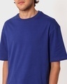 Shop Men's Blue Super Loose Fit T-shirt