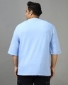 Shop Men's Blue Super Loose Fit Plus Size T-shirt-Design