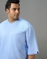 Shop Men's Blue Super Loose Fit Plus Size T-shirt