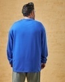 Shop Men's Blue Super Loose Fit Plus Size T-shirt-Design