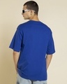 Shop Men's Blue Swag Raja Graphic Printed Oversized T-shirt-Full